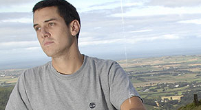 James Hillier pictured in the Young Guns campaign